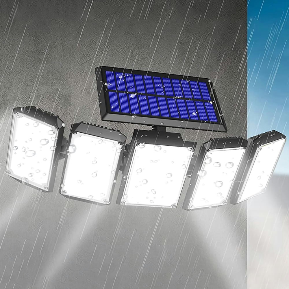5,000-Lumen 5-Head Motion Sensor Solar Security Light: $17.99 5,000-Lumen 5-Head Motion Sensor Solar Security Light: $17.99