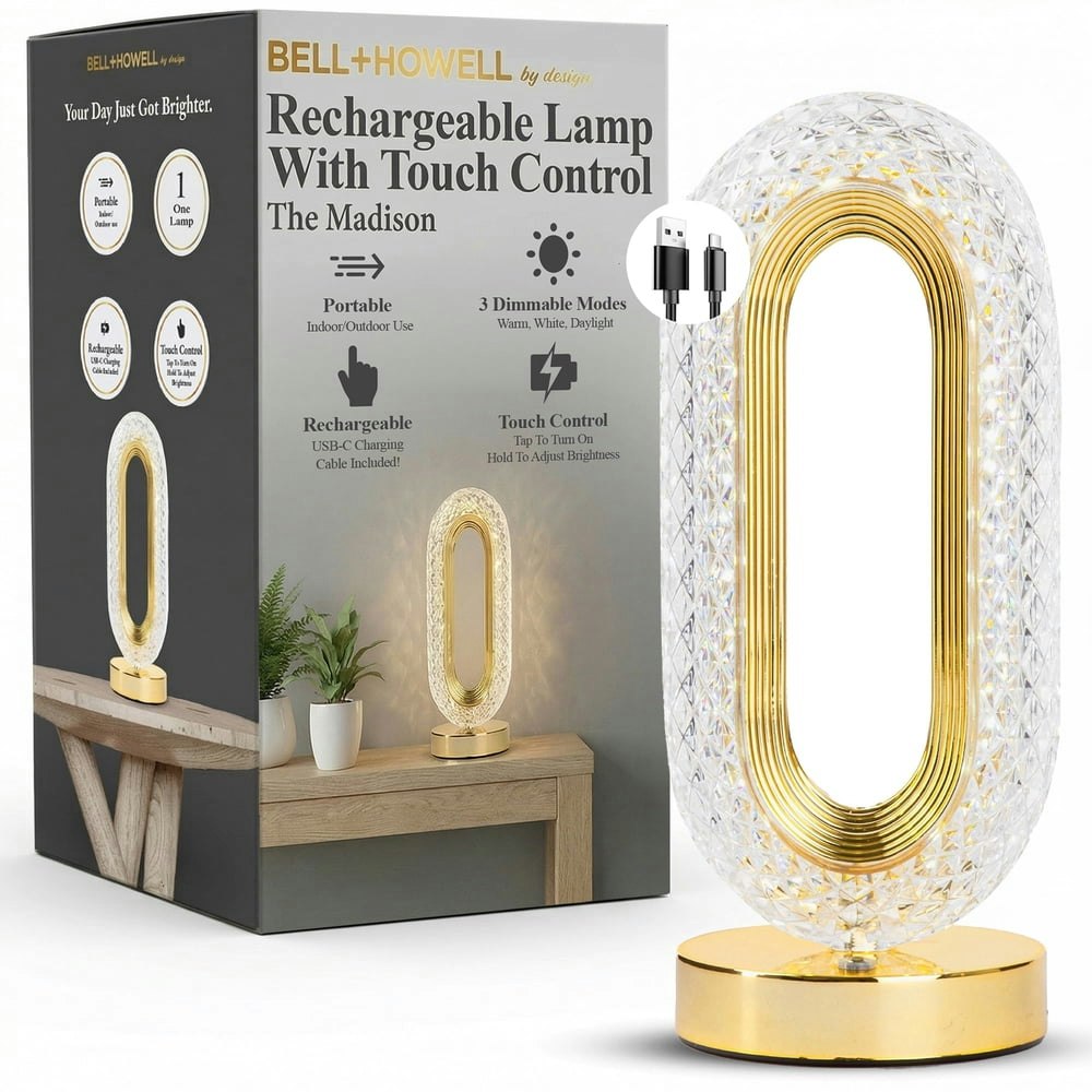 Bell + Howell Madison Rechargeable LED Table Lamp: $11.69 Bell + Howell Madison Rechargeable LED Table Lamp: $11.69