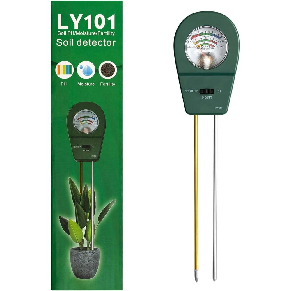 3-in-1 Soil Moisture, Fertility, and pH Tester: $10 3-in-1 Soil Moisture, Fertility, and pH Tester: $10