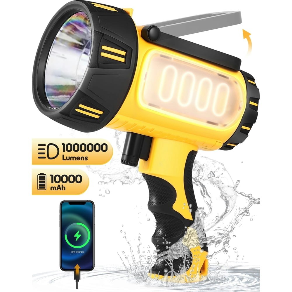 Ytaky 1,000,000-Lumen Rechargeable Spotlight: $25.62 Ytaky 1,000,000-Lumen Rechargeable Spotlight: $25.62