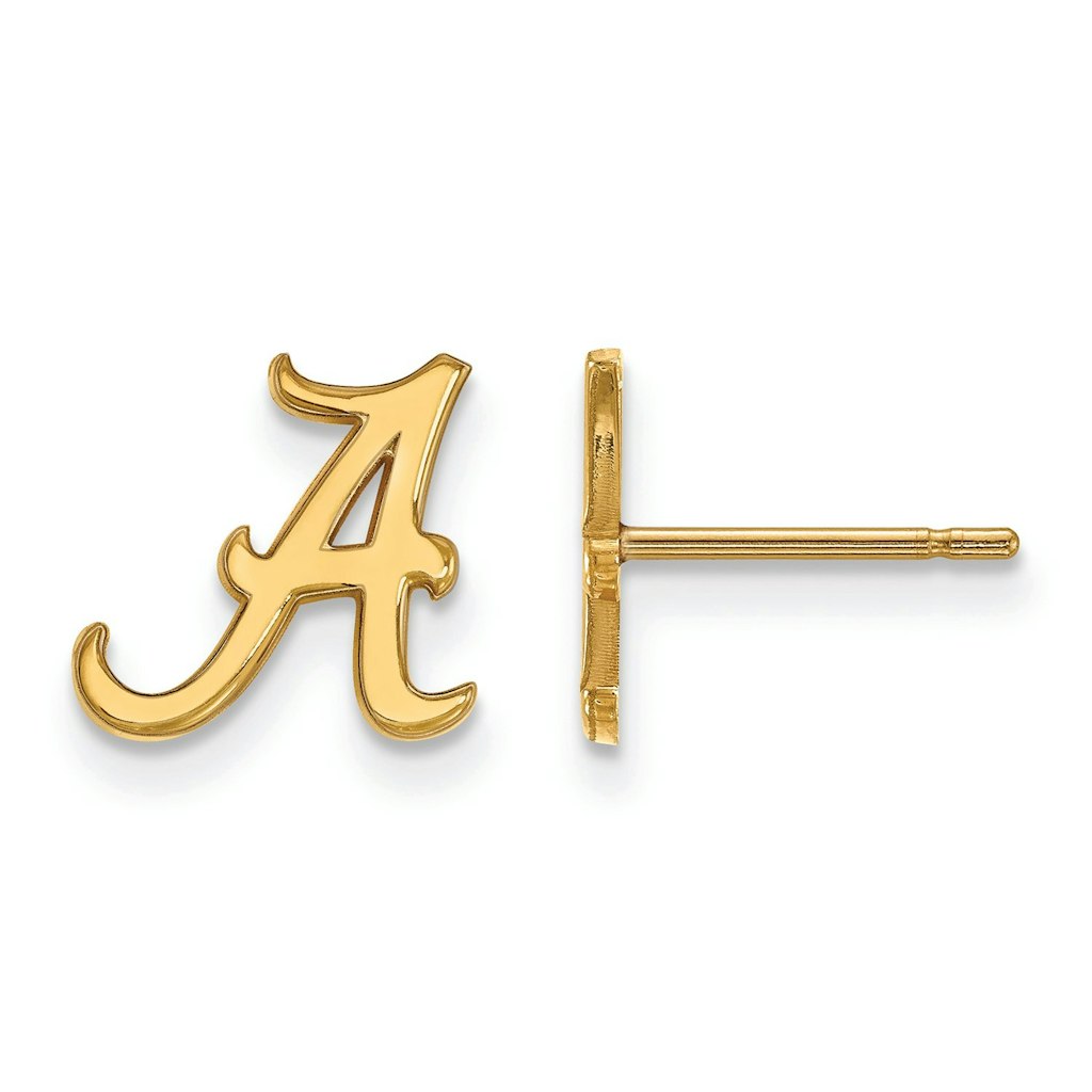 Women's Alabama Crimson Tide Gold Plated XS Post Earrings: $119.99 Women's Alabama Crimson Tide Gold Plated XS Post Earrings: $119.99