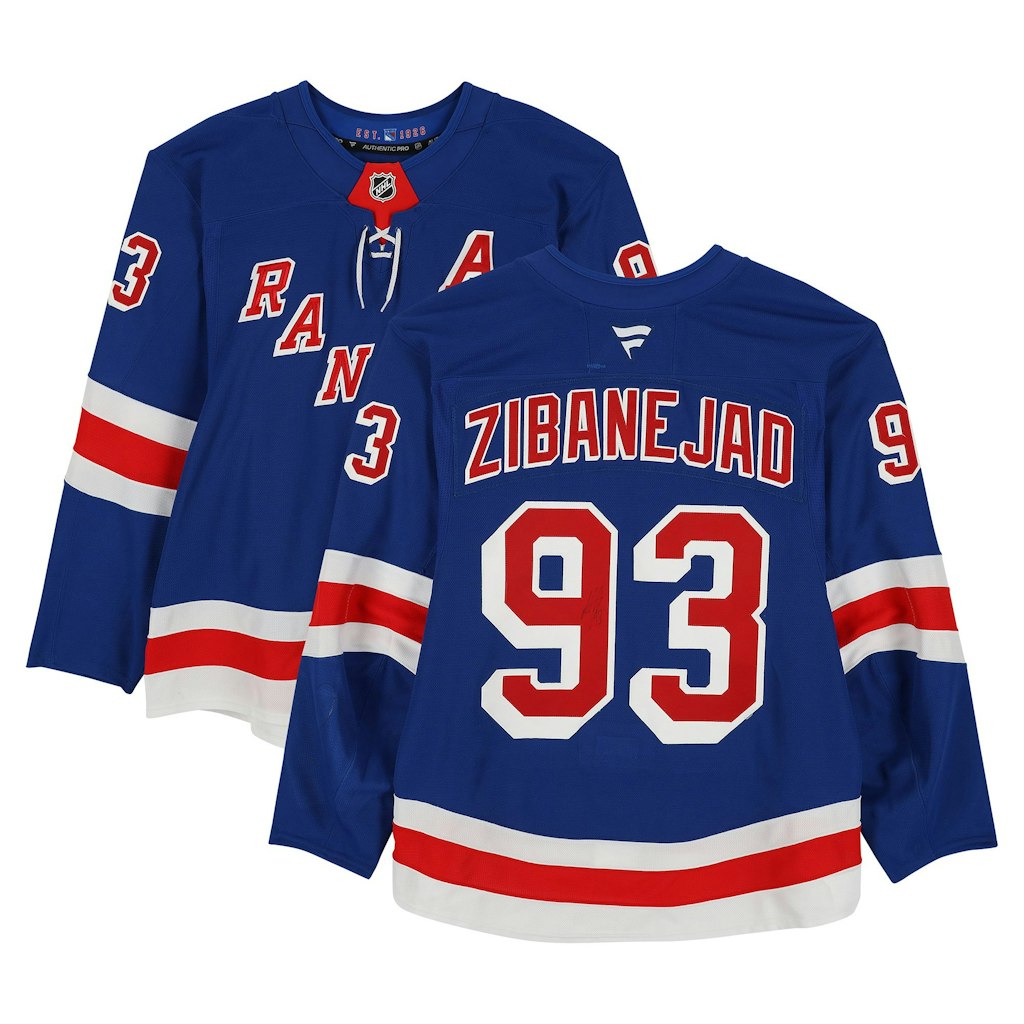 Mika Zibanejad New York Rangers Autographed Game-Used #93 Jersey: $2,499.99