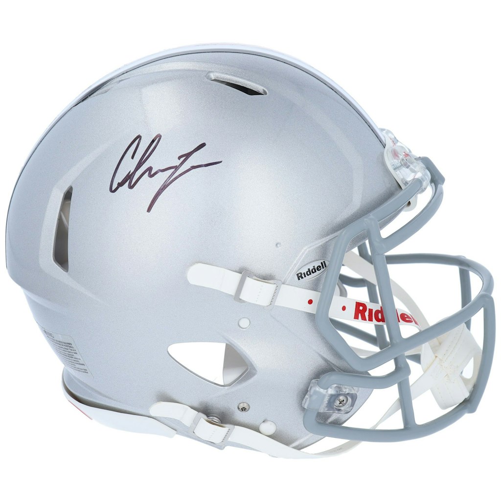 Chase Young Ohio State Buckeyes Autographed Riddell Speed Authentic Helmet: $599.99 Chase Young Ohio State Buckeyes Autographed Riddell Speed Authentic Helmet: $599.99