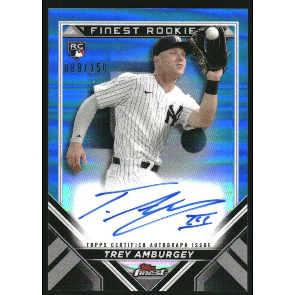 2022 Finest Trey Amburgey Rookie Autograph Blue Refractor: $10 2022 Finest Trey Amburgey Rookie Autograph Blue Refractor: $10