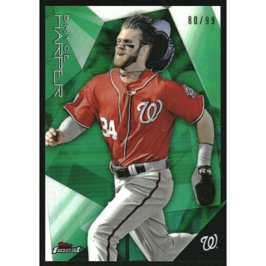 2015 Finest Green Refractor Bryce Harper Card #42: $25 2015 Finest Green Refractor Bryce Harper Card #42: $25