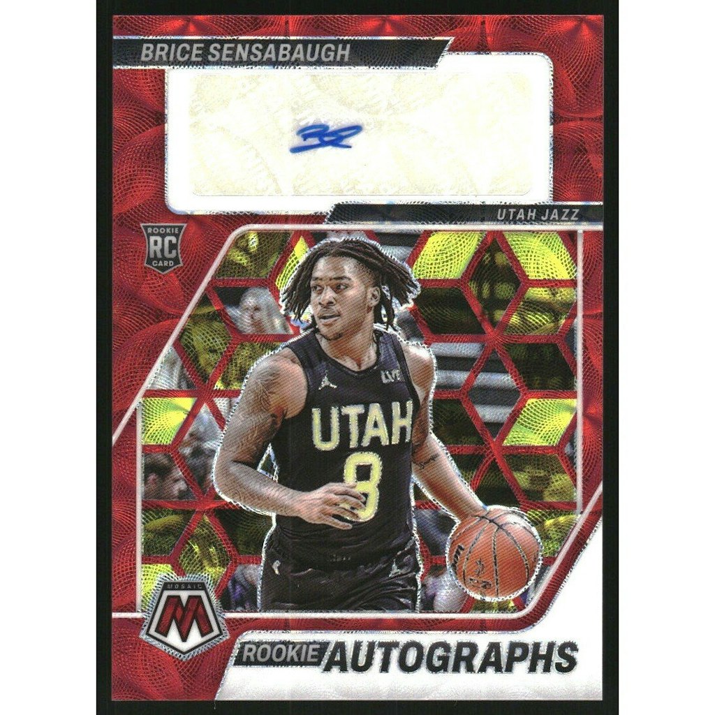 Brice Sensabaugh 2023-24 Panini Mosaic Rookie Autograph Card: $12 Brice Sensabaugh 2023-24 Panini Mosaic Rookie Autograph Card: $12