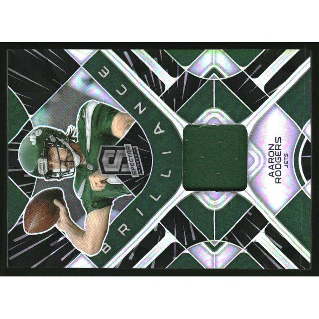 2023 Panini Spectra Aaron Rodgers Brilliance Materials Hyper Card: $15 2023 Panini Spectra Aaron Rodgers Brilliance Materials Hyper Card: $15