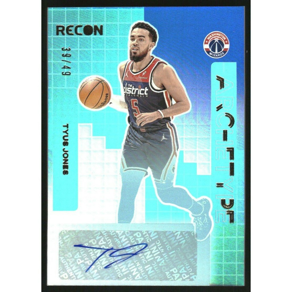 2023-24 Panini Recon Archetype Signatures Blue Tyus Jones Trading Card: $12 2023-24 Panini Recon Archetype Signatures Blue Tyus Jones Trading Card: $12