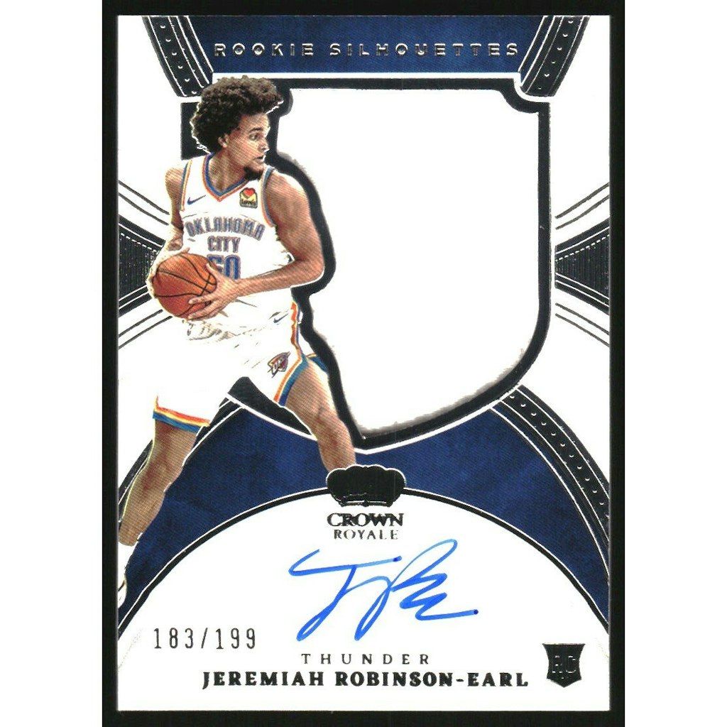 2021-22 Crown Royale Jeremiah Robinson-Earl Rookie Jersey Autograph 199-Count: $16 2021-22 Crown Royale Jeremiah Robinson-Earl Rookie Jersey Autograph 199-Count: $16