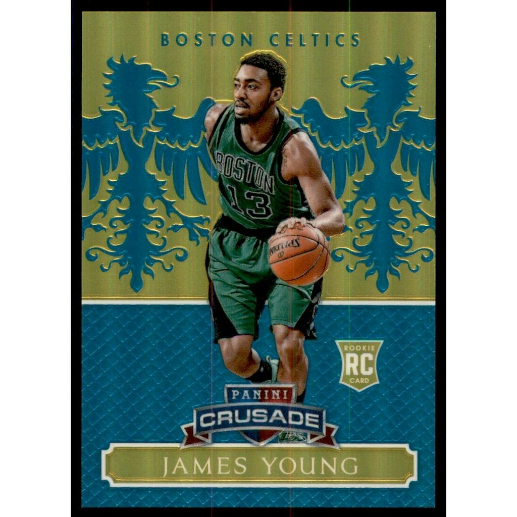 2014-15 Panini Excalibur James Young Crusade Teal Trading Card: $10