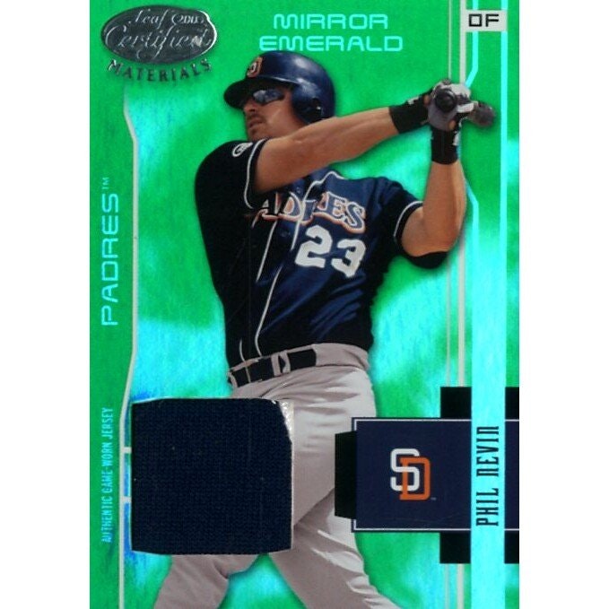 2003 Leaf Certified Materials Mirror Emerald Phil Nevin Jersey Card: $22