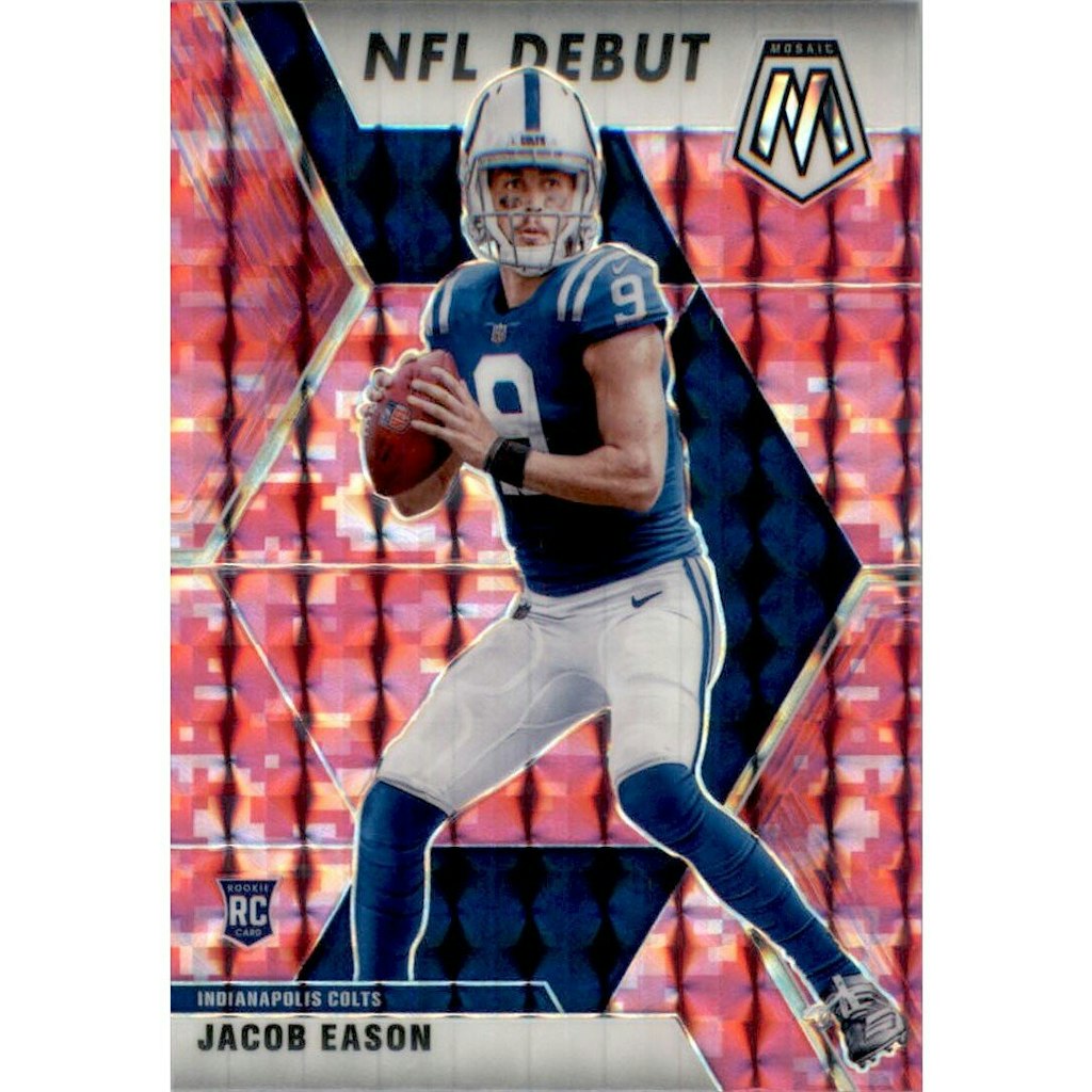 2020 Panini Mosaic Jacob Eason #280 Camo Pink Card: $14