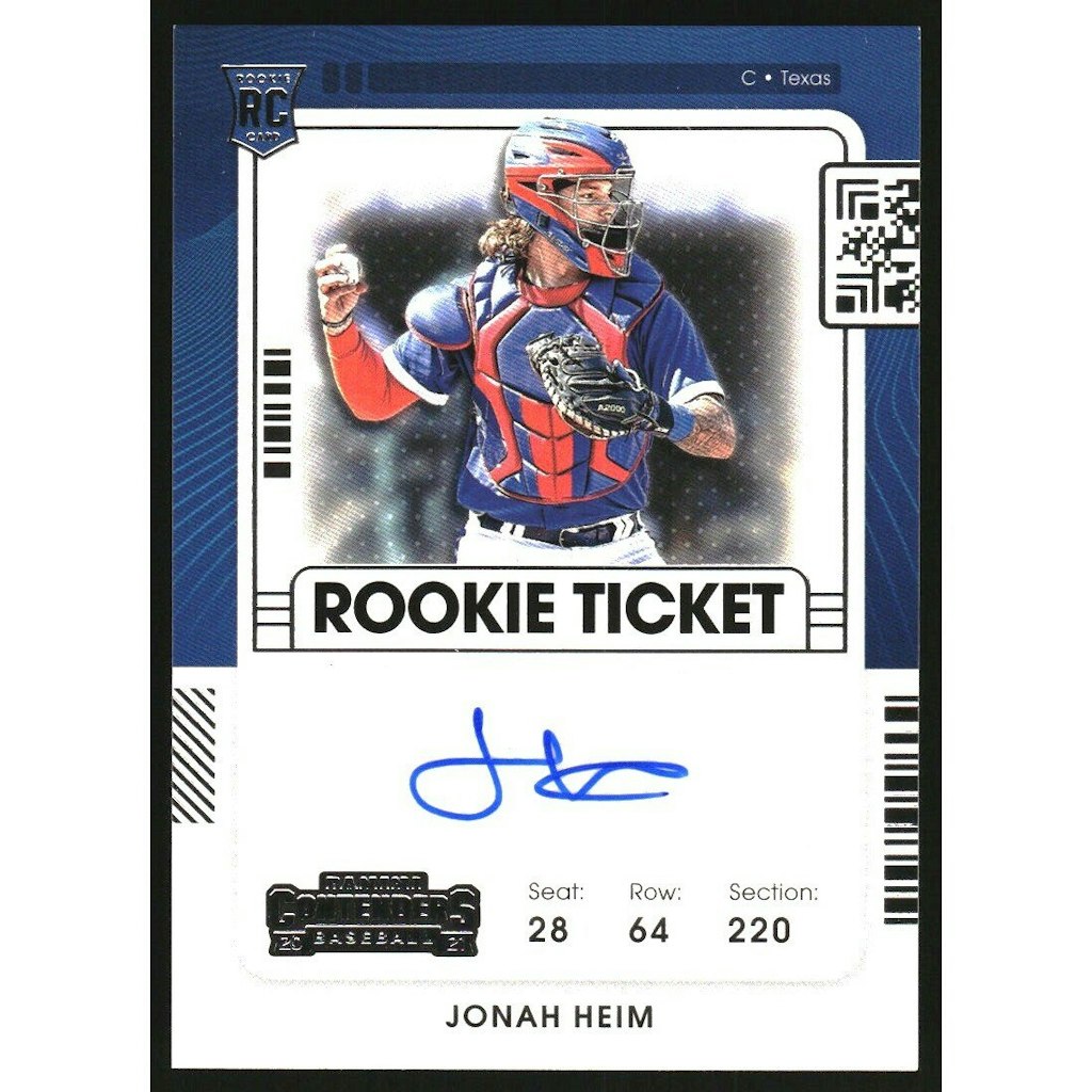 2021 Panini Contenders Jonah Heim Rookie Autograph Card: $15