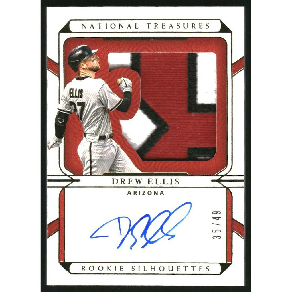 2022 Panini National Treasures Drew Ellis Rookie Silhouette Signatures Gold Trading Card: $12 2022 Panini National Treasures Drew Ellis Rookie Silhouette Signatures Gold Trading Card: $12