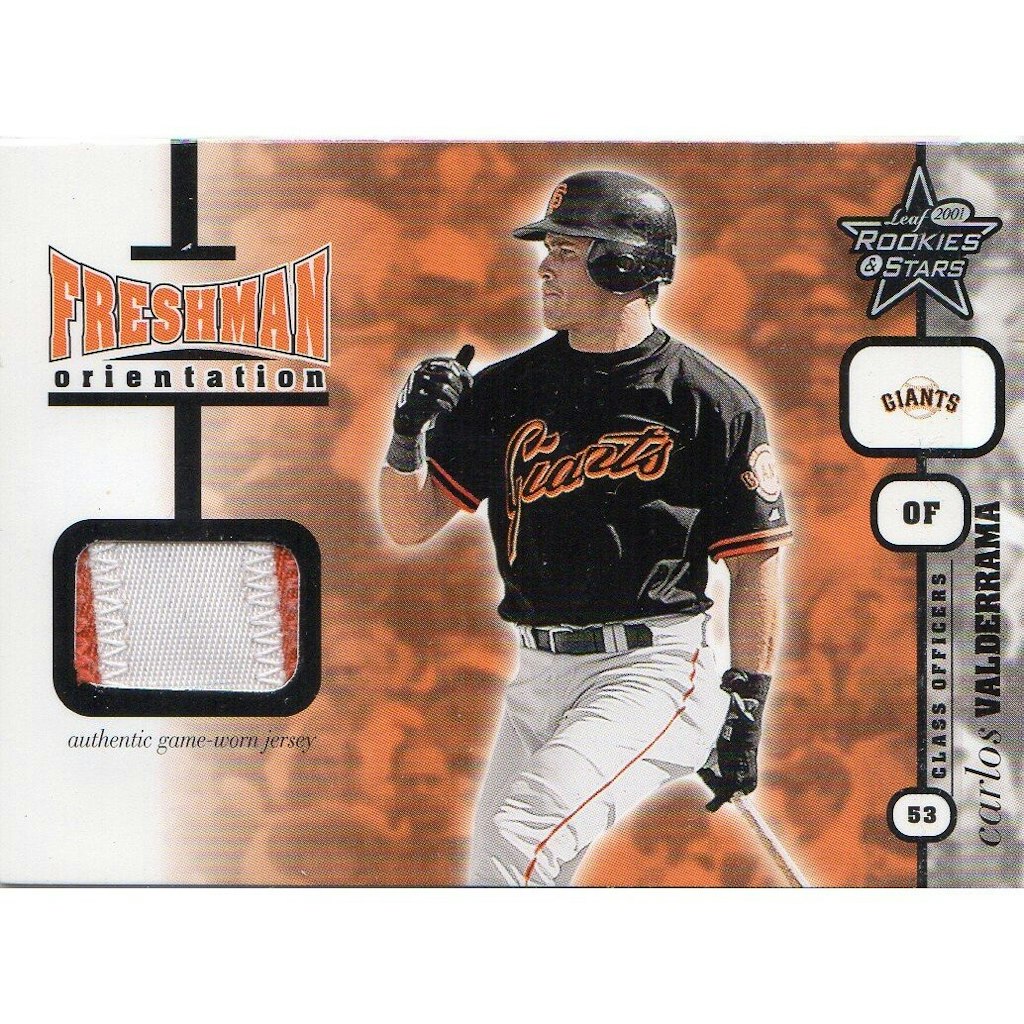 2001 Leaf Rookies and Stars Carlos Valderrama Rookie Jersey Card: $14