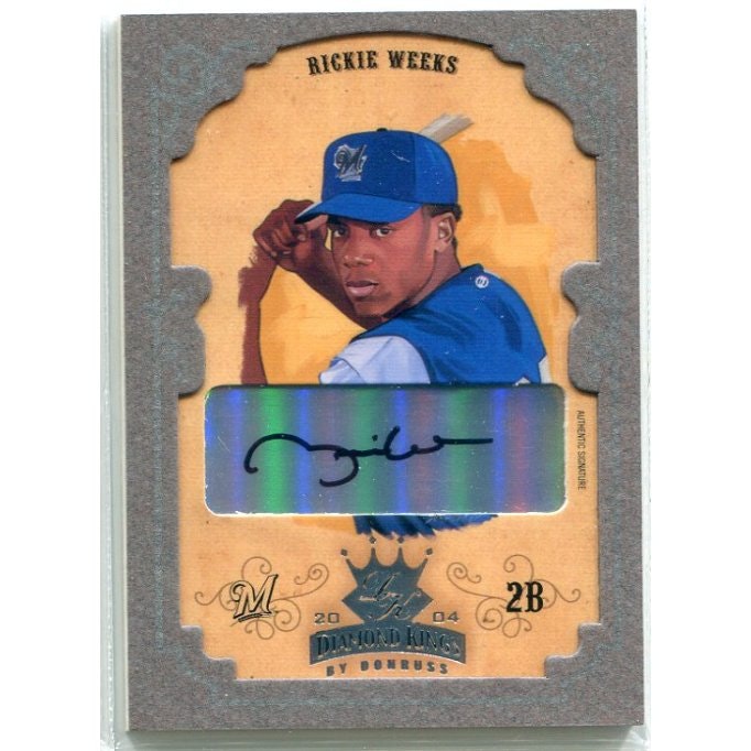 2004 Diamond Kings Rickie Weeks Signed Card 10-Count: $18