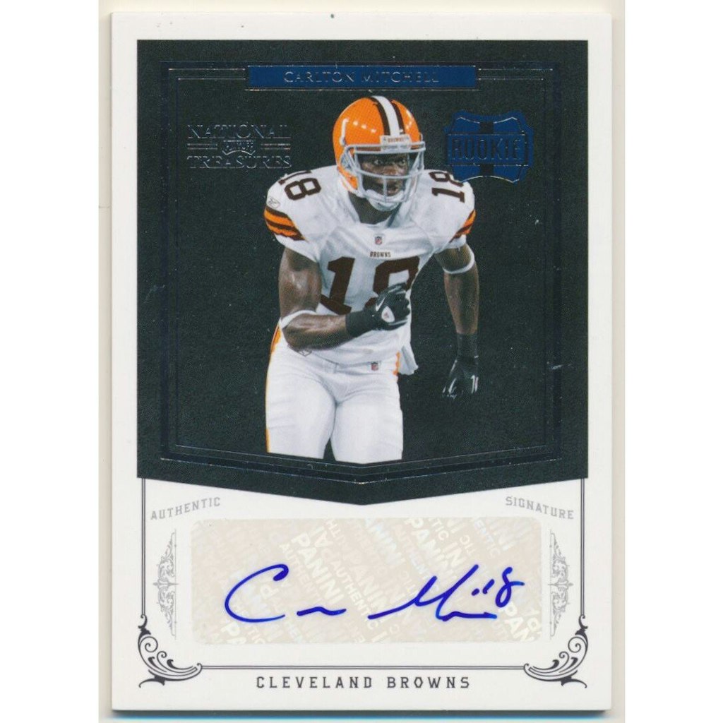 2010 Playoff National Treasures Carlton Mitchell Rookie Autograph Card: $12 2010 Playoff National Treasures Carlton Mitchell Rookie Autograph Card: $12