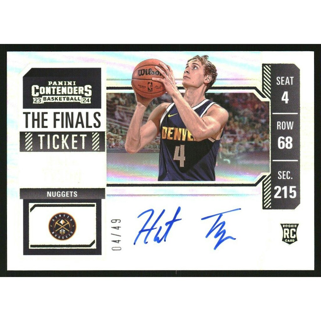 2023-24 Panini Contenders The Finals Ticket Hunter Tyson #110 Trading Card: $15 2023-24 Panini Contenders The Finals Ticket Hunter Tyson #110 Trading Card: $15