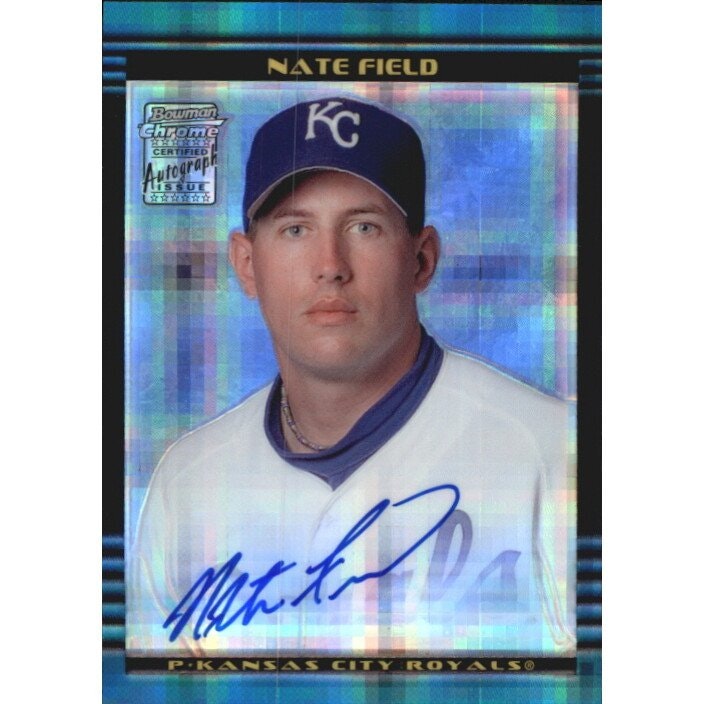2002 Bowman Chrome X-Fractors Nate Field Autograph Card: $14