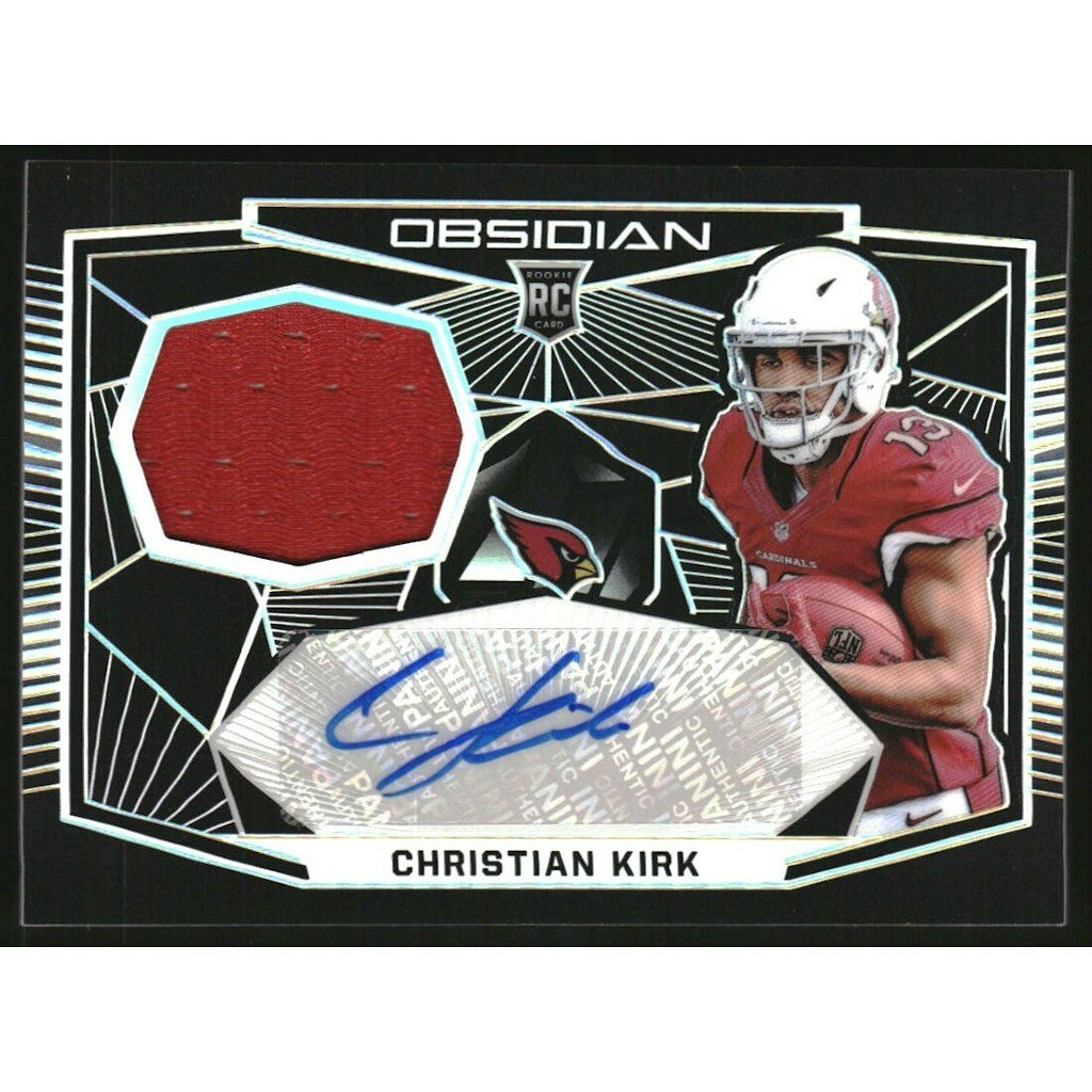 2018 Panini Obsidian Christian Kirk Rookie Jersey Autograph /100: $18 2018 Panini Obsidian Christian Kirk Rookie Jersey Autograph /100: $18