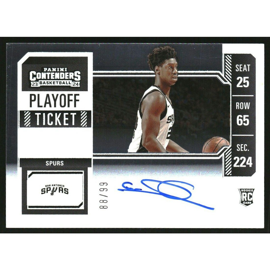 Sidy Cissoko 2023-24 Panini Contenders Playoff Ticket Variation Trading Card #137: $10
