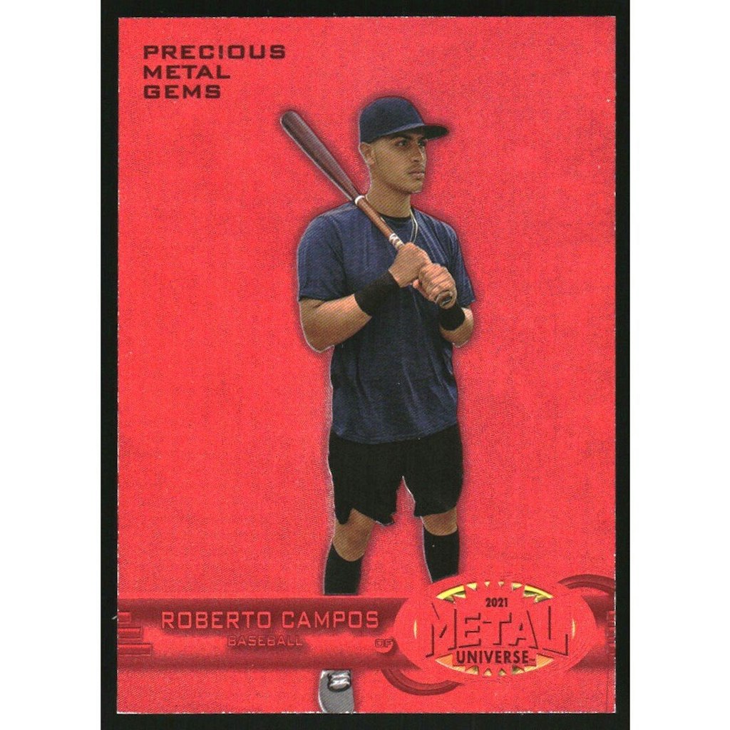 2021 Metal Universe Champions Roberto Campos '97-98 Retro Precious Metal Gems Red #RB11: $24