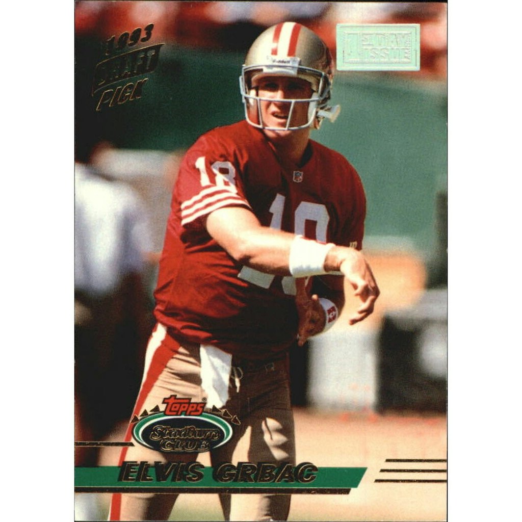 1993 Stadium Club First Day Elvis Grbac Trading Card: $10 1993 Stadium Club First Day Elvis Grbac Trading Card: $10