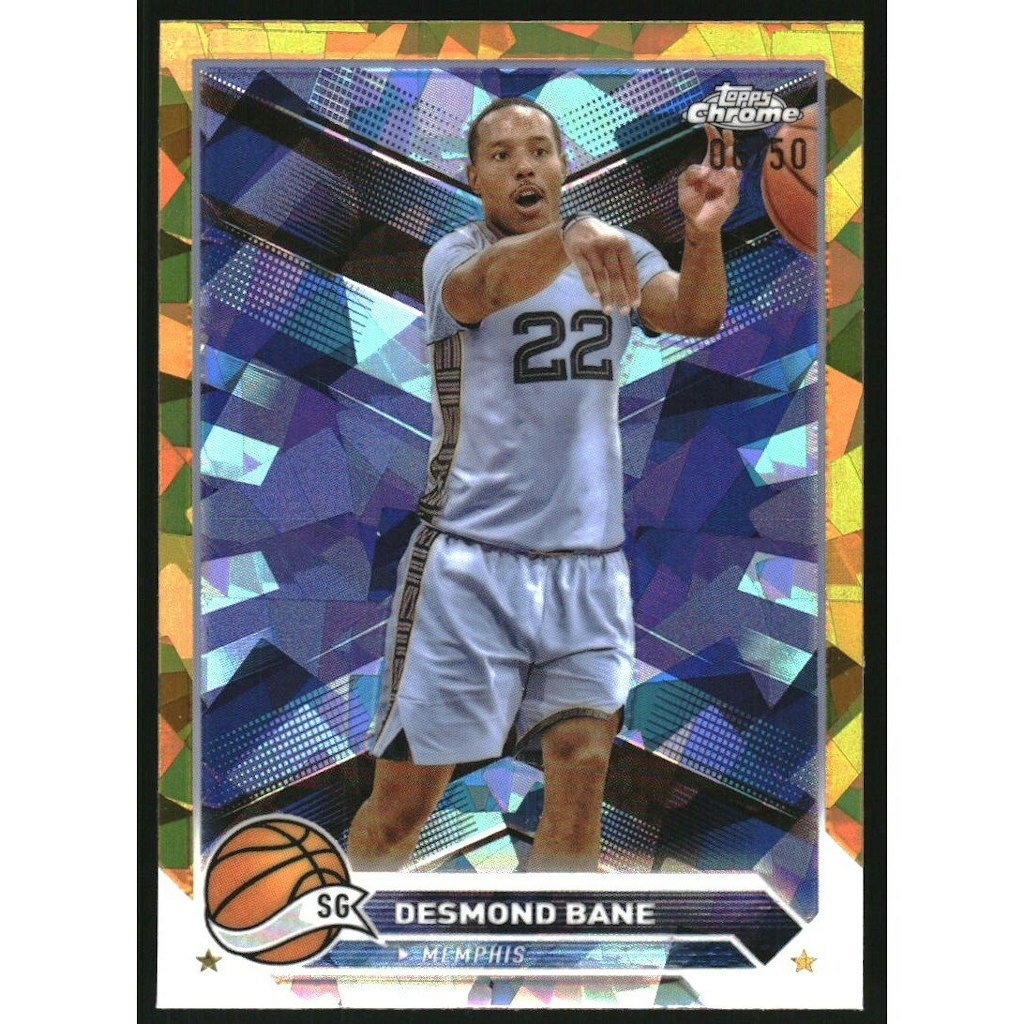 2023-24 Topps Chrome Sapphire Desmond Bane Gold Refractor Card: $10