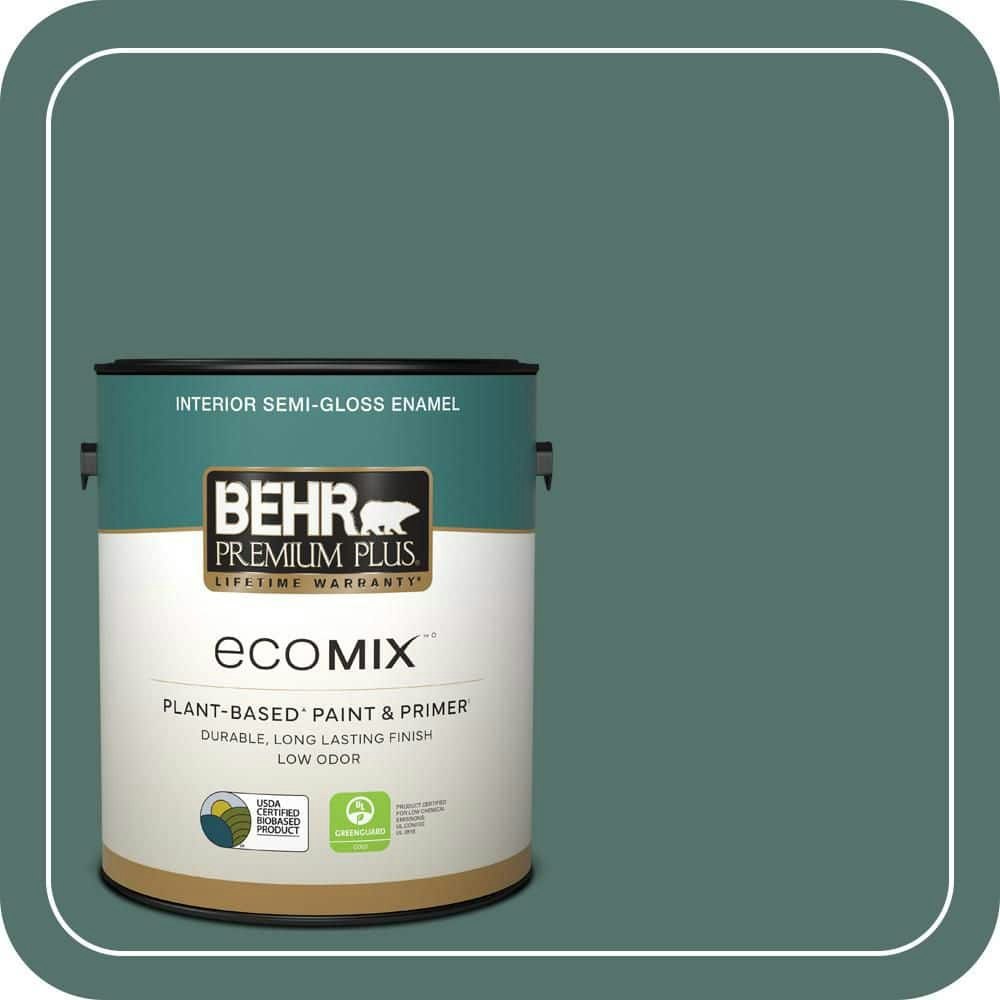 Behr Shaded Spruce Semi-Gloss Interior Paint and Primer 1-Gallon: $47.98