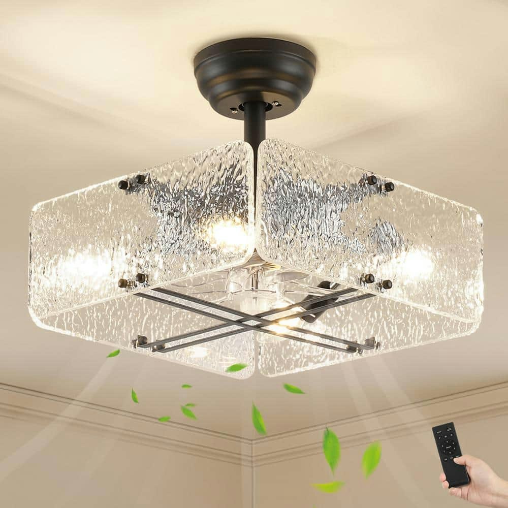 15.7-inch Indoor Caged Ceiling Fan with Light: $125.12 15.7-inch Indoor Caged Ceiling Fan with Light: $125.12