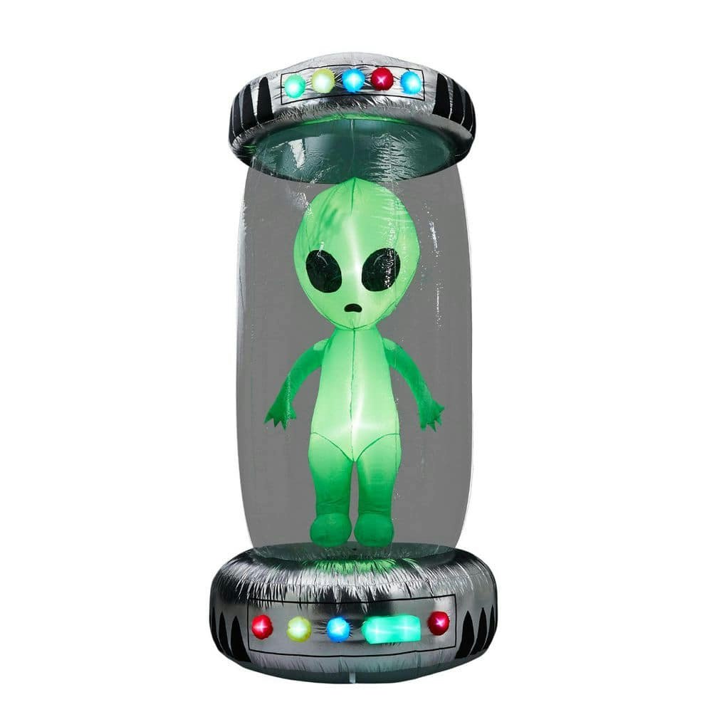 8.2-Foot UFO and Alien Halloween Inflatable Decoration: $99 8.2-Foot UFO and Alien Halloween Inflatable Decoration: $99