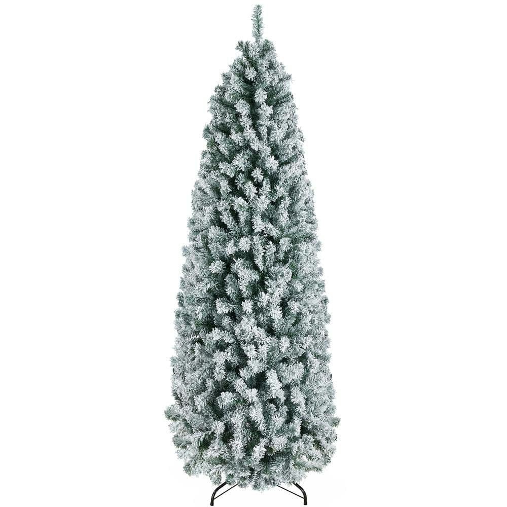 6-Foot Snow Flocked Pencil Artificial Christmas Tree: $99 6-Foot Snow Flocked Pencil Artificial Christmas Tree: $99