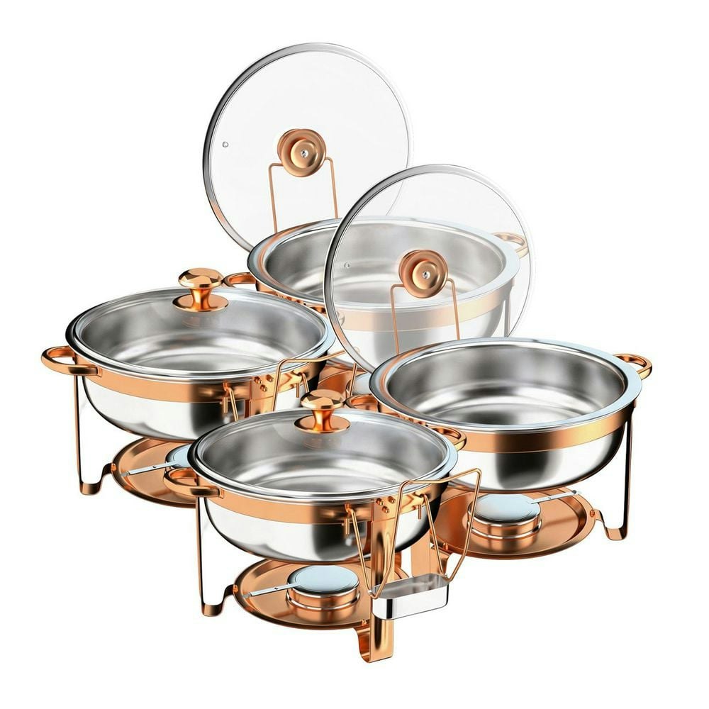 5-Quart Stainless Steel Chafing Dish 4-Piece Set: $118.74 5-Quart Stainless Steel Chafing Dish 4-Piece Set: $118.74