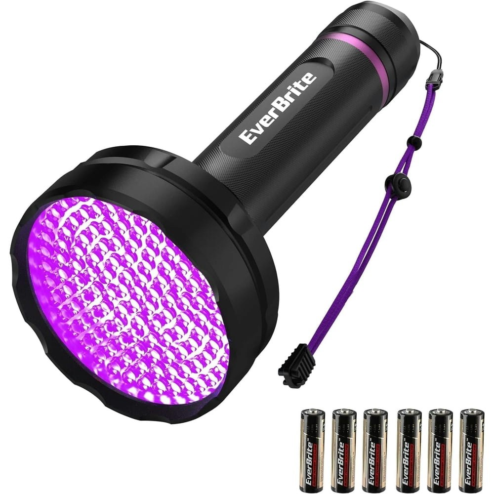 EverBrite 128-LED 395nm UV Flashlight: $16.99 EverBrite 128-LED 395nm UV Flashlight: $16.99