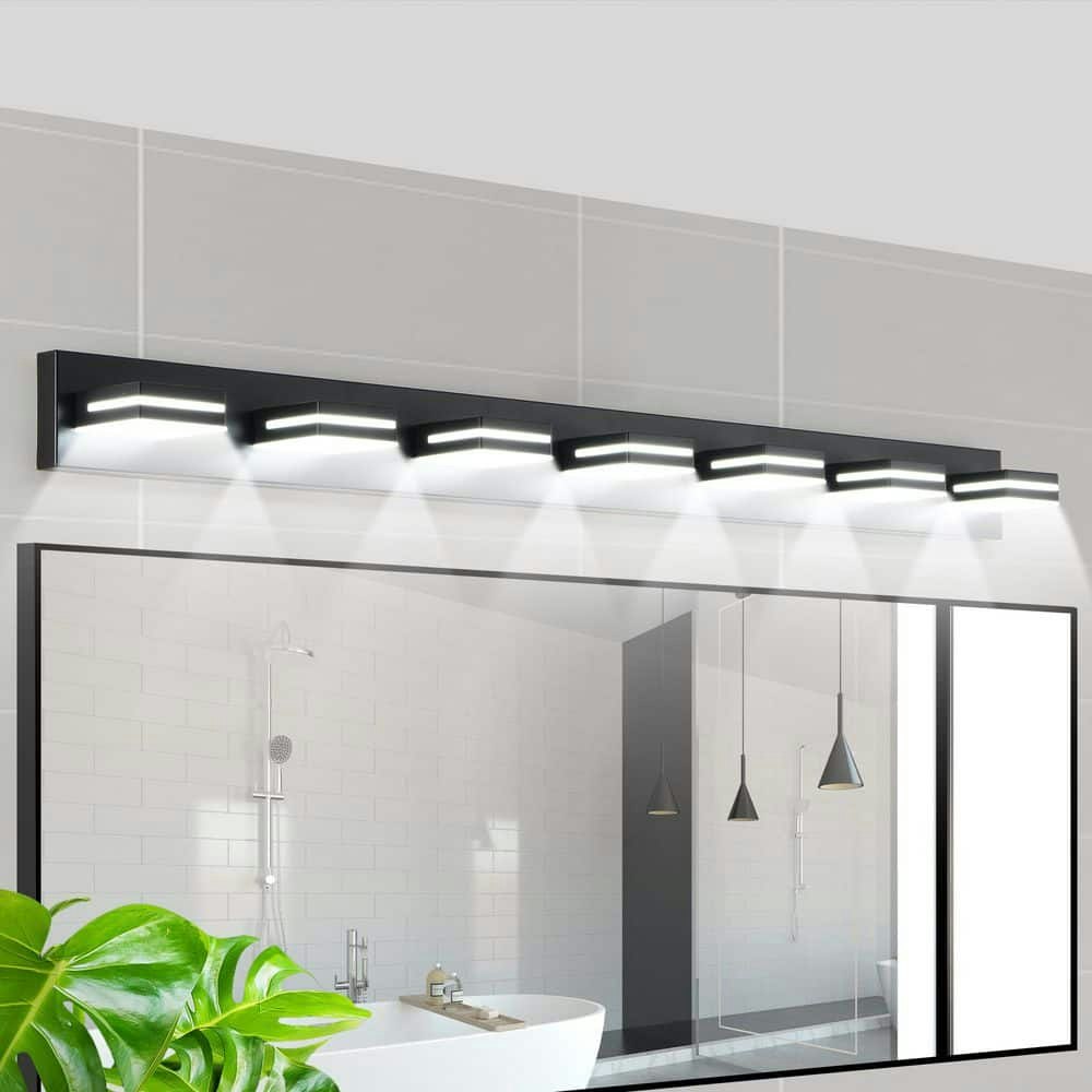 55-Inch 7-Light Integrated LED Vanity Light: $189 55-Inch 7-Light Integrated LED Vanity Light: $189