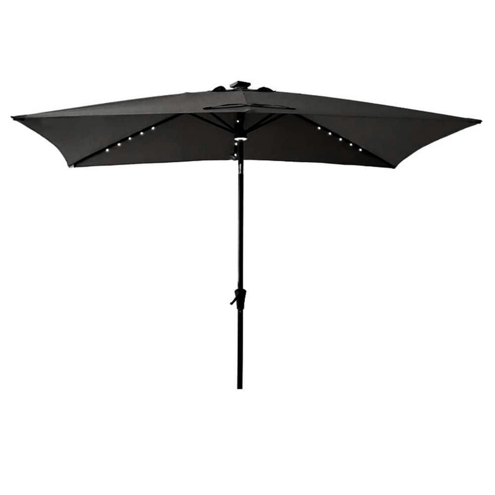 6.5x10-Foot Rectangular Outdoor Solar LED Market Patio Umbrella: $276.99 6.5x10-Foot Rectangular Outdoor Solar LED Market Patio Umbrella: $276.99