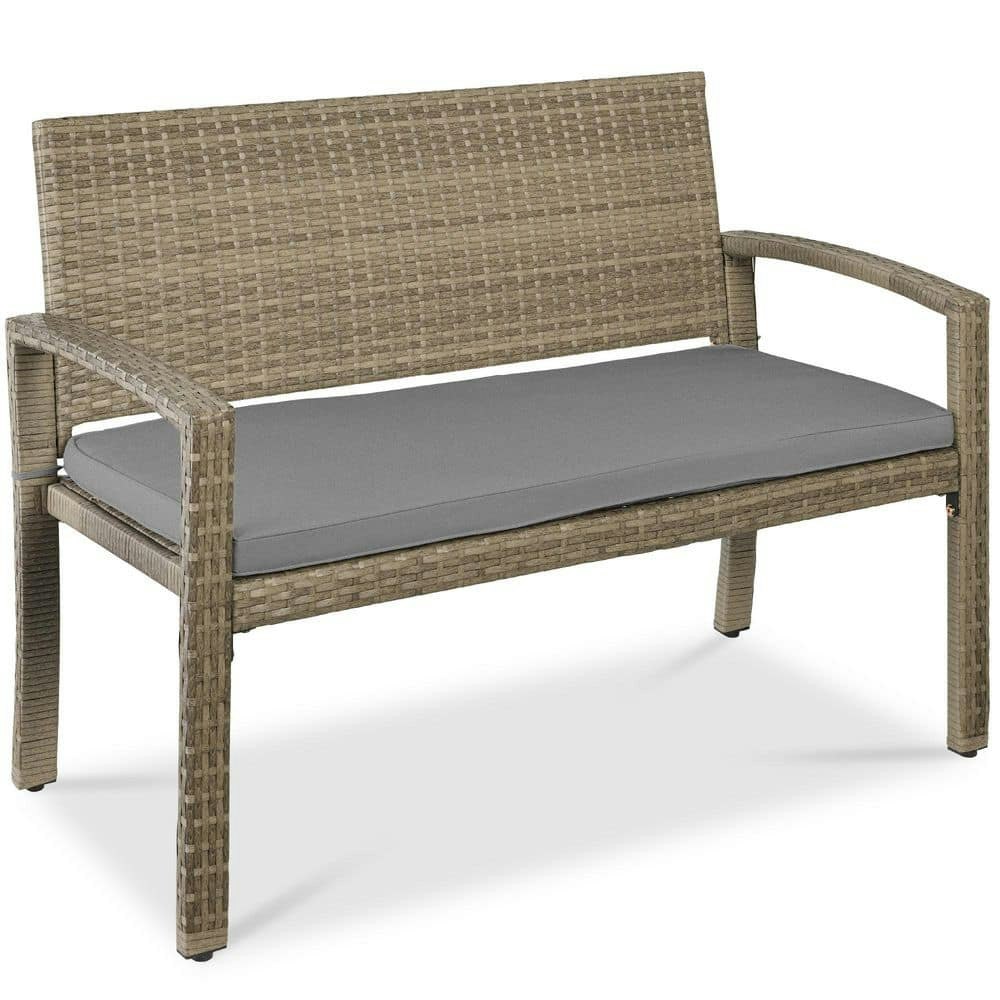 2-Person Wicker Outdoor Patio Bench: $149.99 2-Person Wicker Outdoor Patio Bench: $149.99
