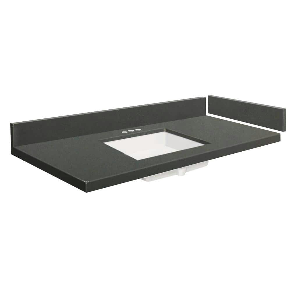 36.5 x 22.25-inch Quartz Vanity Top with Basin: $888.30 36.5 x 22.25-inch Quartz Vanity Top with Basin: $888.30