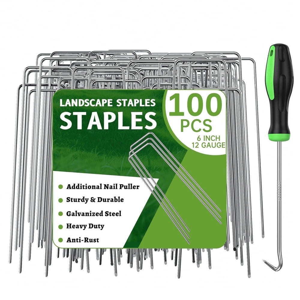 GPED 6-Inch Landscape Staples 100-Pack: $15.39 GPED 6-Inch Landscape Staples 100-Pack: $15.39