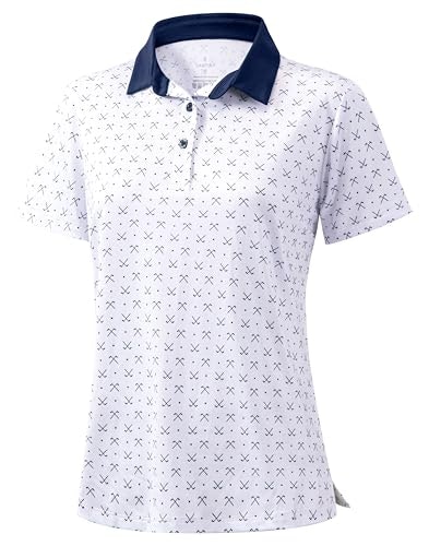 Santiny Women's Quick-Dry Golf Polo Shirt: $12.99