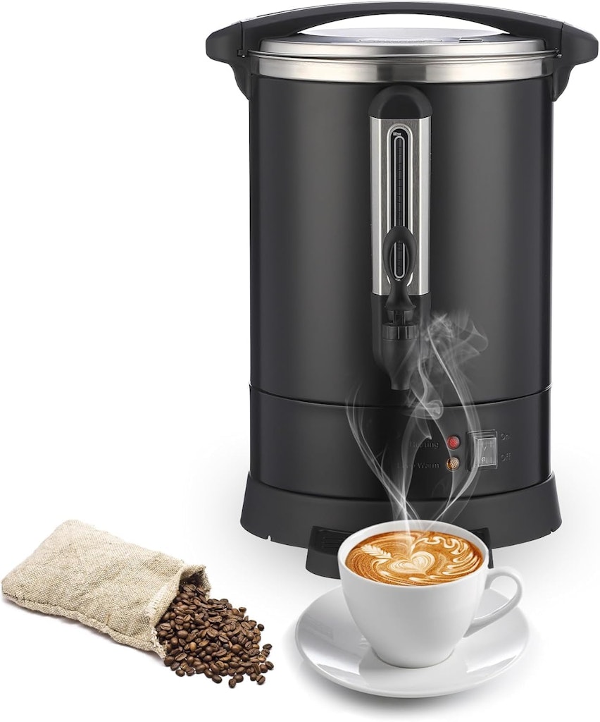 GarveeHome 14L Double Wall Stainless Steel Coffee Urn: $75