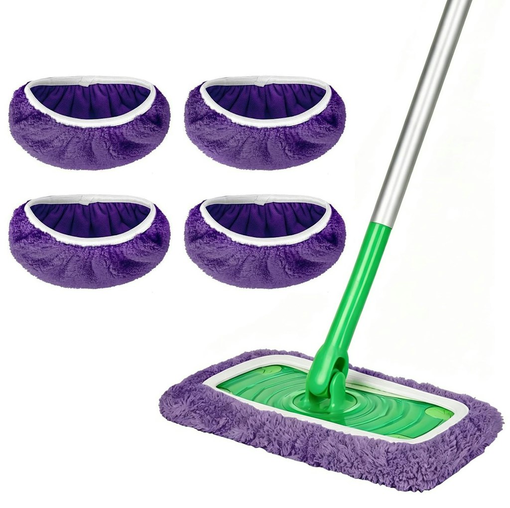 Reusable Microfiber Mop Pad 4-Pack: $1.33