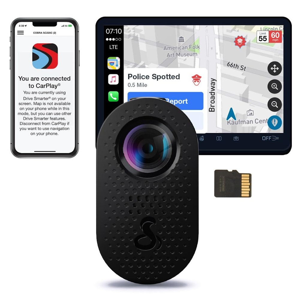 Cobra Discreet SC120 QHD 1440p Dash Cam: $60