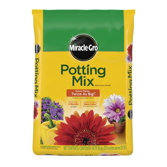 Miracle-Gro 25-Quart Potting Mix: $8 Miracle-Gro 25-Quart Potting Mix: $8