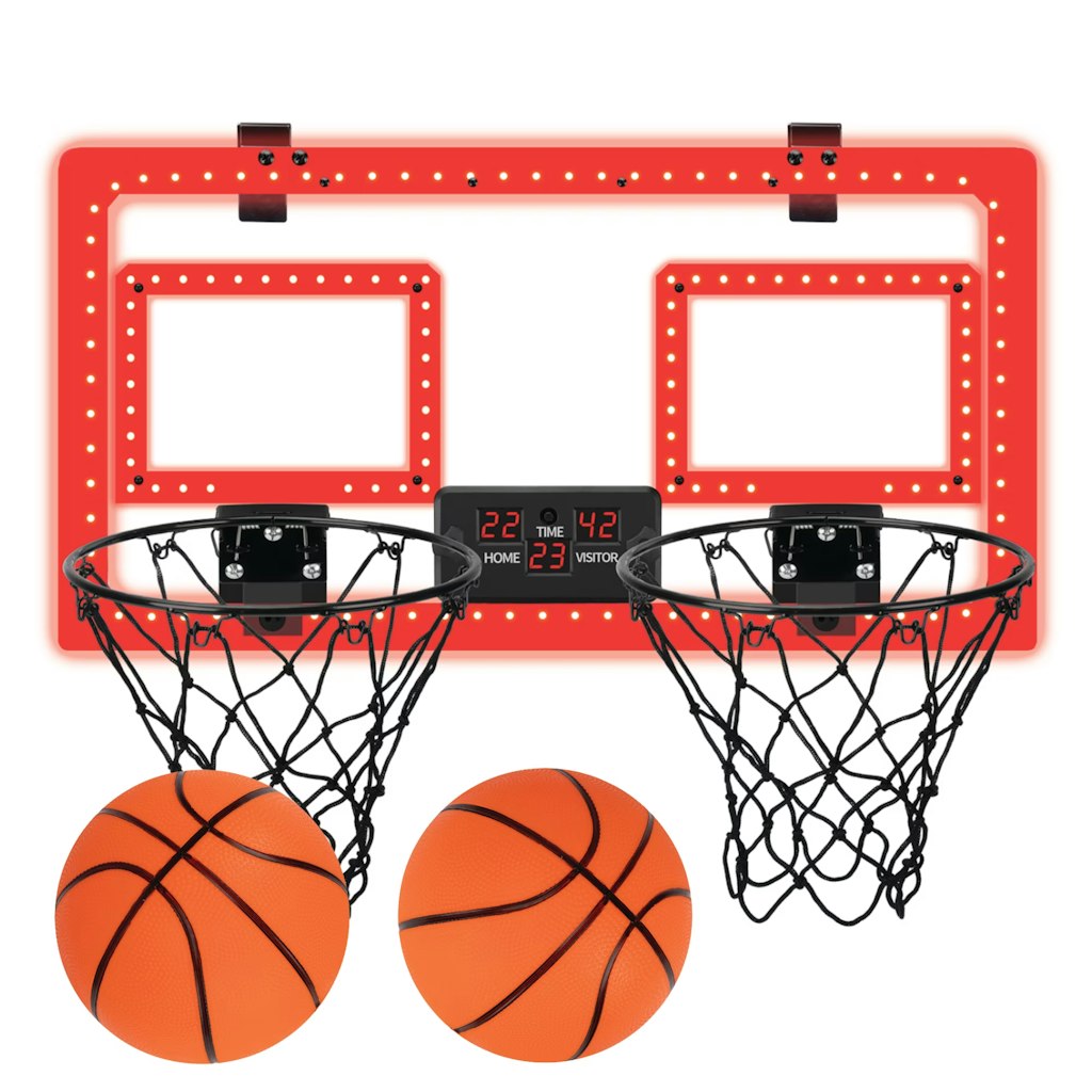 MinnARK Over-the-Door Basketball Dual Hoop Indoor Game: $21