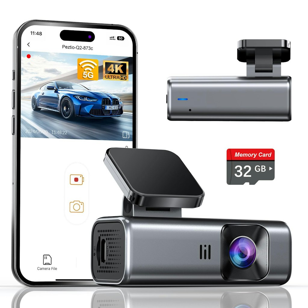 Galphi 4K Dash Cam w/ 32GB Card: $42