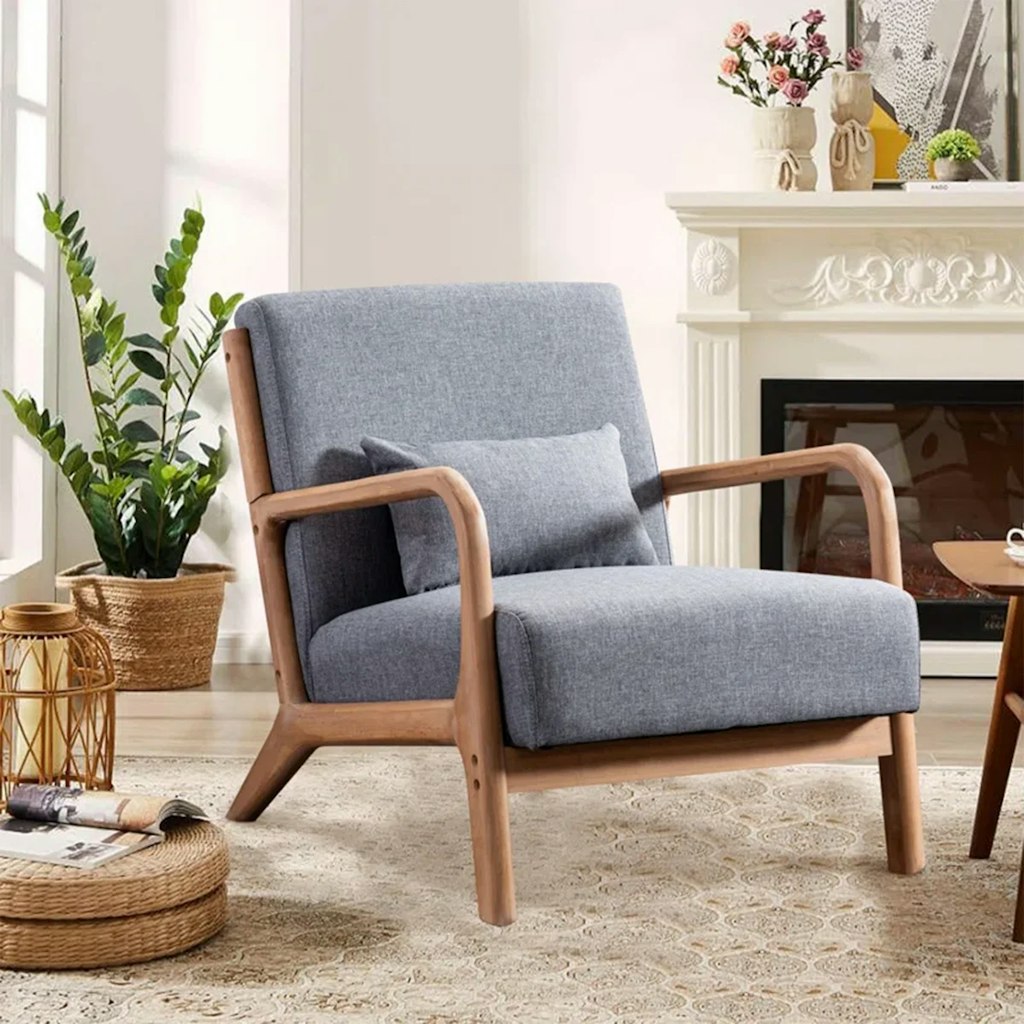 Sand & Stable Hertford Solid Wood Accent Chair: $110