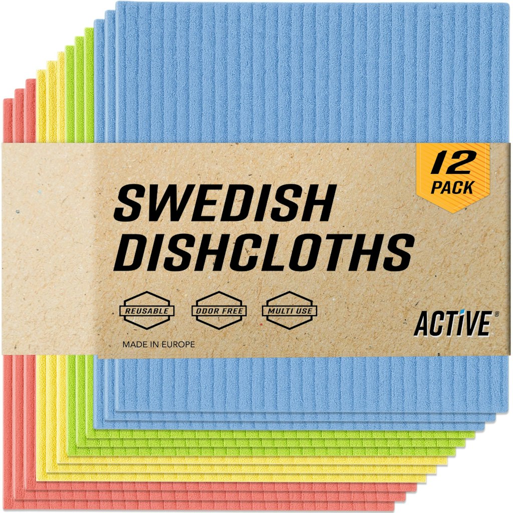 Active Swedish Dish Cloths 12-Pack: $13.96