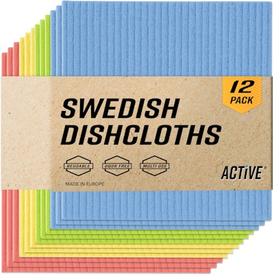 Active Swedish Dish Cloths 12-Pack for $14 + free shipping