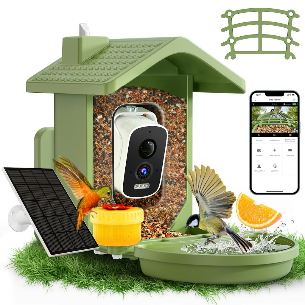 Homiefans Smart Bird Feeder w/ Camera & Solar Charging: $60 Homiefans Smart Bird Feeder w/ Camera & Solar Charging: $60
